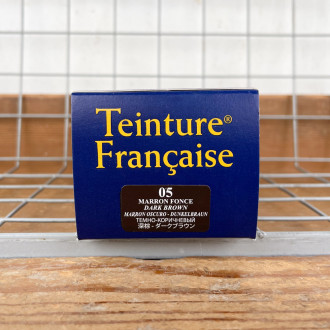 Teinture française marron foncé pour cuir Saphir