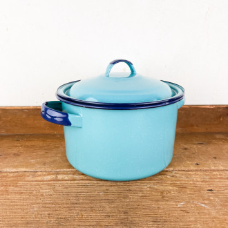 Cocotte émail turquoise