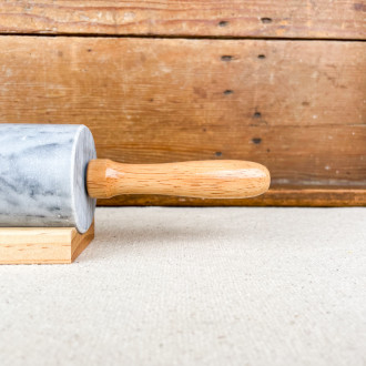 Marble rolling pin