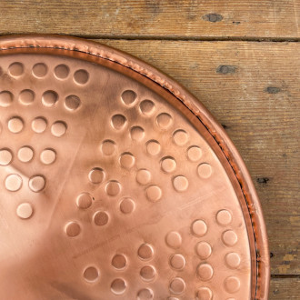 Socca dish in copper 30cm