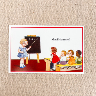 Antique postcard children ludom editions