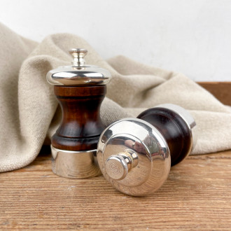 Moulin Peugeot Palace 1874 silver and wood plated