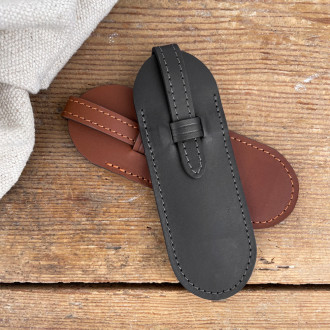 Leather knife pouch