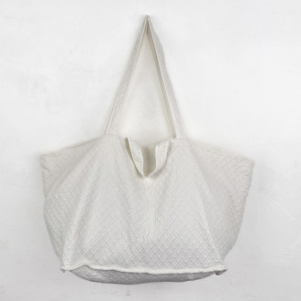 Giant white boutis bag