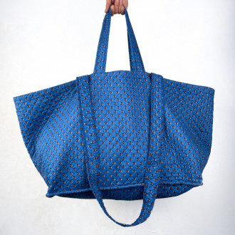 Sac géant provençal bleu