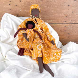 African rag doll and her daughter