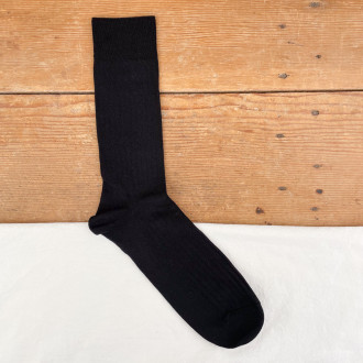 Chaussettes noires en fil d'Ecosse