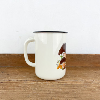 Enamel jug Mushroom