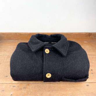 Le Laboureur black wool jacket