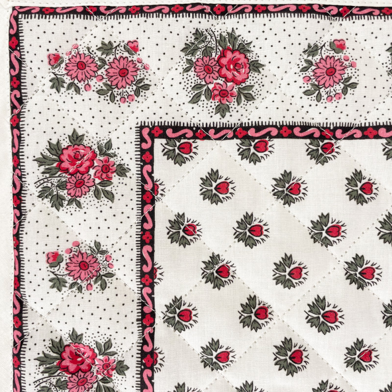 Fleur d'Arles white placemat Souleiado