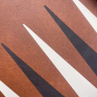 Vegan wood and leather backgammon