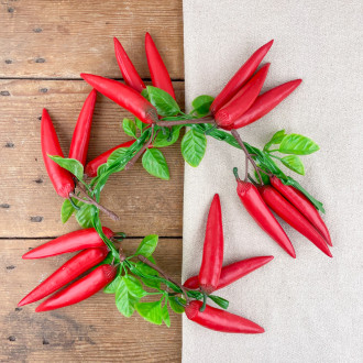 Red pepper garland