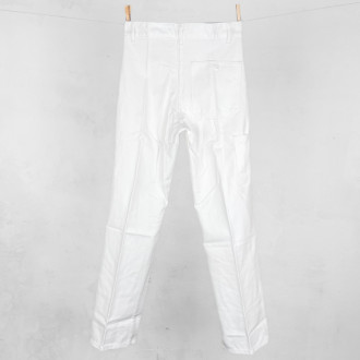 Pantalon de travail en coton blanc