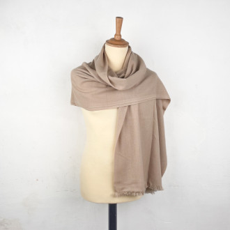 Châle 100% Cachemire camel