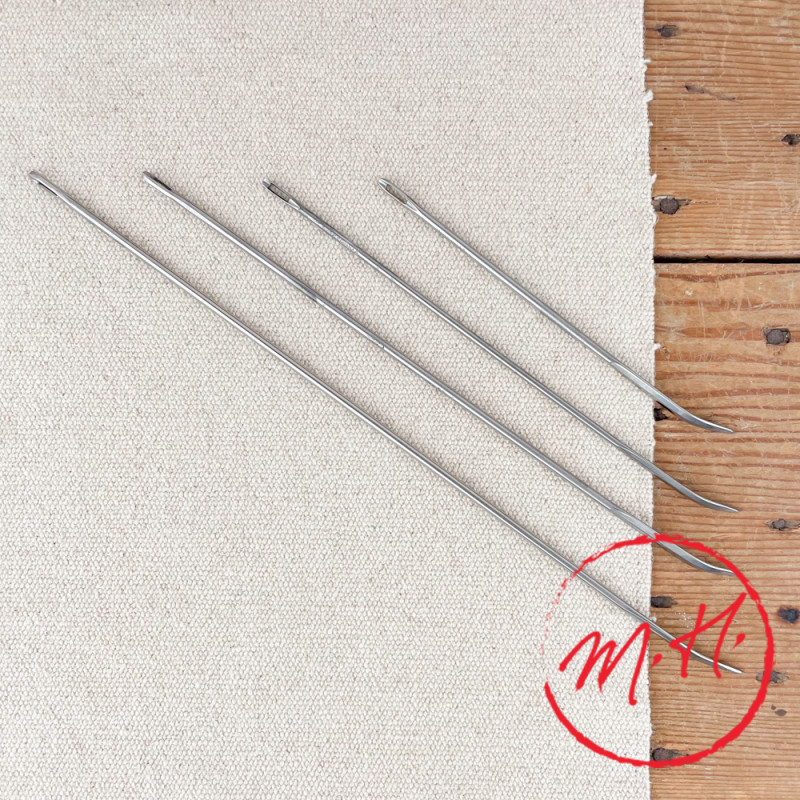 Aiguille à Brider Inox Courbe 25 Cm + Pelote Ficelle Alimentaire 100 G - Pour Volailles, Gibiers, Présentation