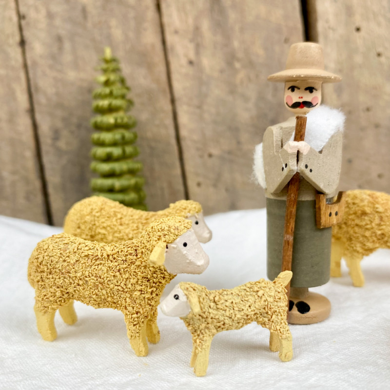 Ferrari & Arrighetti Statuine Presepe Statuina Della Sacra Famiglia Per Da 12 Cm NativitÃ Classico / Tradizionale Stile Martino Landi Resina Dipinta A Mano Presepe Landi