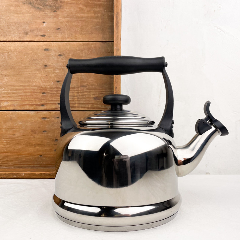 Bouilloire sifflante 2,1L inox poli