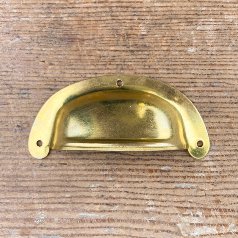 Gold-plated shell handle