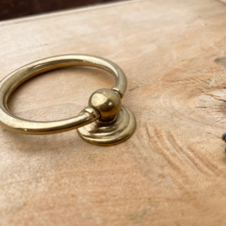 brass ring furniture knob
