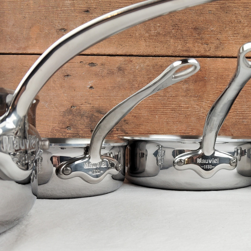 送料200円■sk062■MOUVIEL M'cook シチューパン 20cm 両手鍋　45360円相当【シンオク】 Mauviel M\u0027COOK Saucepan 5ply Stainless