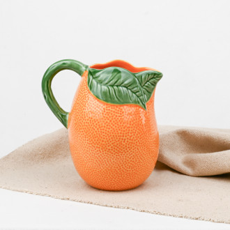 Pichet orange Bordallo Pinheiro