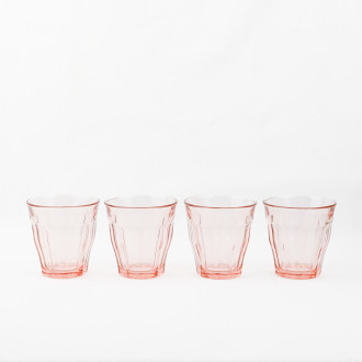 4 verres 25cl Duralex Picardie roses