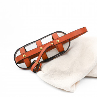 Sacoche pétanque Maison Empereur cuir camel