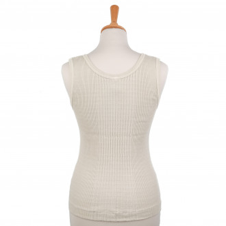 Sugar ecru tank top in Sugar Richelieu mesh