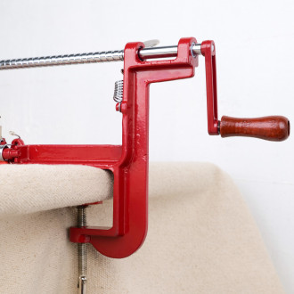 Pèle-pomme à serre joint rouge