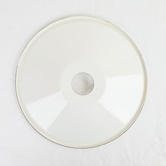 Abat-jour émail blanc