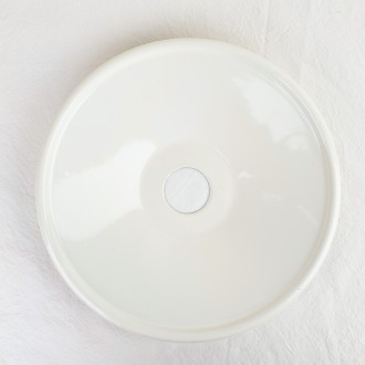 Abat-jour émail ecru