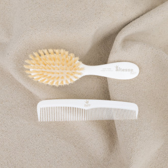 brosse soie et peigne pour bébé Altesse