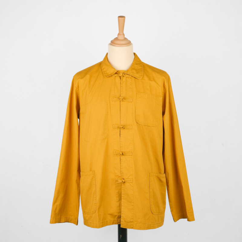 Veste bleu de chine jaune