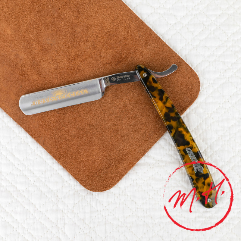Dovo cutter, 5/8 hollow blade, tortoise shell style