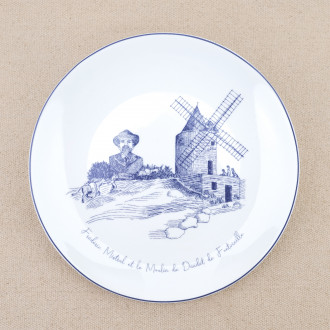 Set of six Souleiado dessert plates