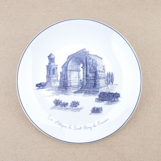 Set of six Souleiado dessert plates