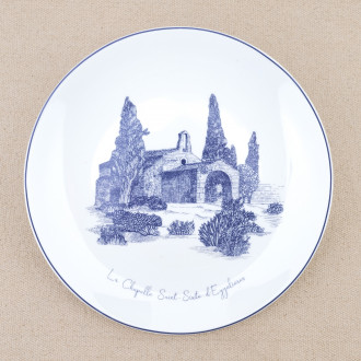 Set of six Souleiado dessert plates