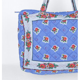 ADIANA Spring bag blue diamond quilting plain cotton lining