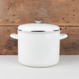 Marmite traiteur 8L Baumalu blanc émail