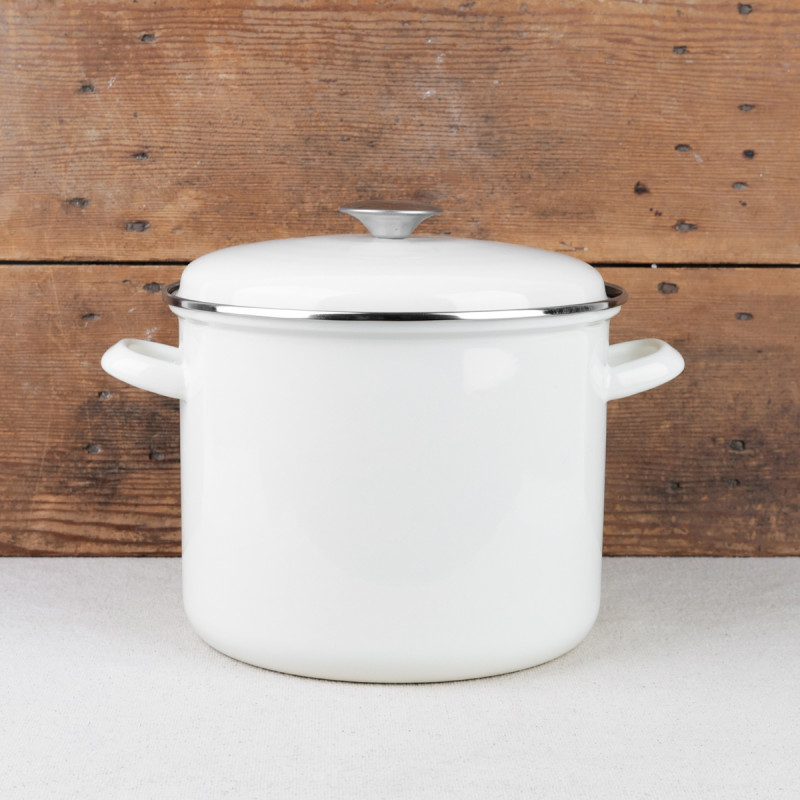 Marmite traiteur 8L Baumalu blanc émail