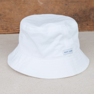 Saint James white cotton beach bonnet normandy