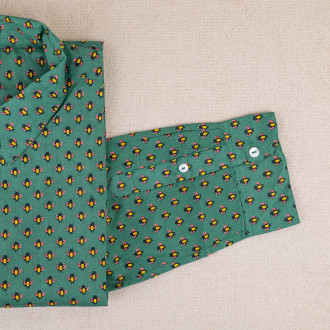 Chemise provençale motifs mouches