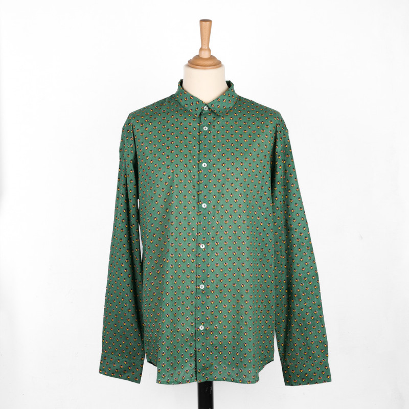 Chemise provençale motifs mouches