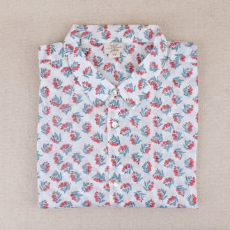 Chemise provençale motifs fleurs