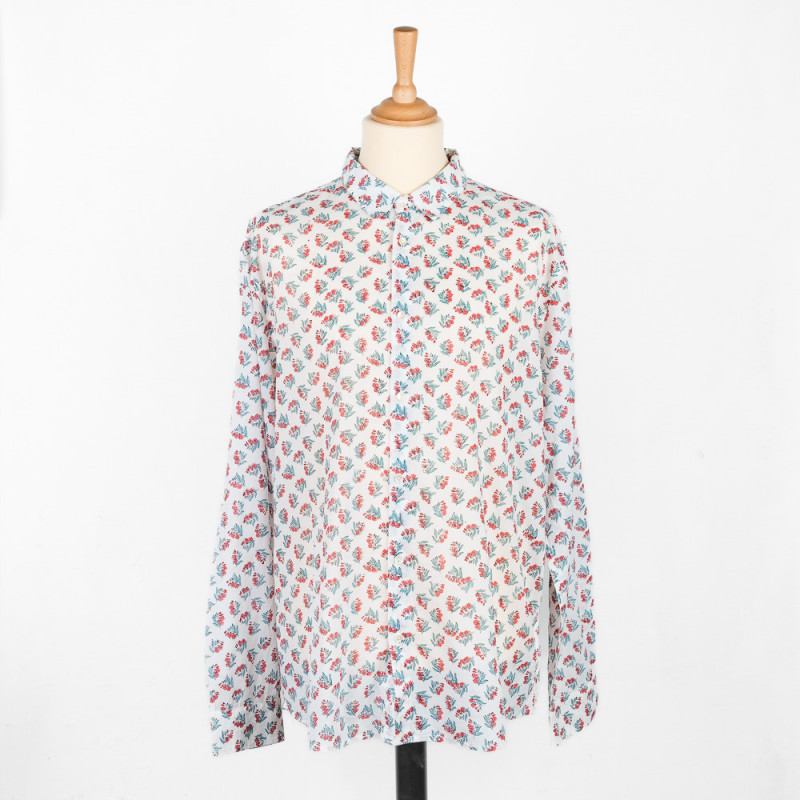 Chemise provençale motifs fleurs