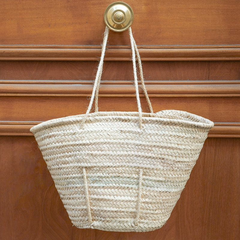 Traditional palm basket