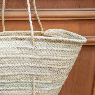 Traditional palm basket