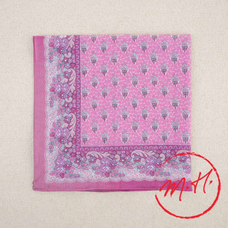 Foulard provençal rose Souleiado
