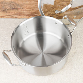 marmite inox Menastyl Triply 24cm made in France