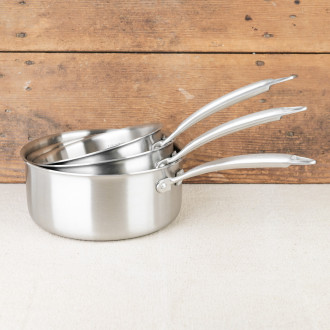 Casserole en inox sans revêtement triplis made in france